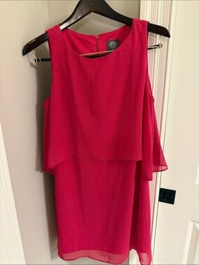 Vince Camuto Layered Sleeveless  Dress - Pink